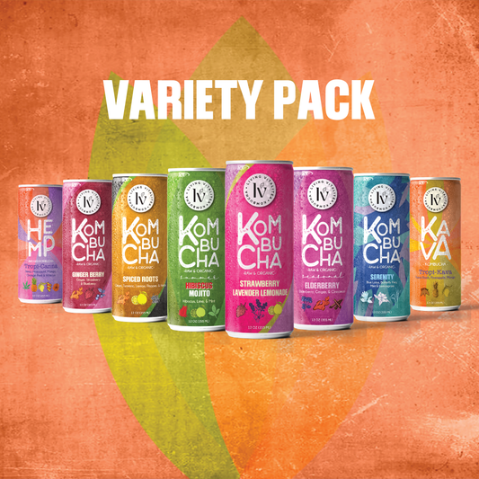 Variety Pack of Organic Kombucha (12 Pack)