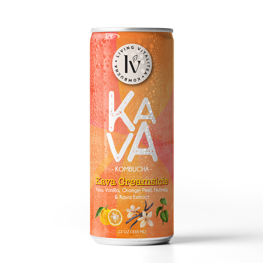 8. Kava Creamsicle Organic Kombucha (12 Pack)