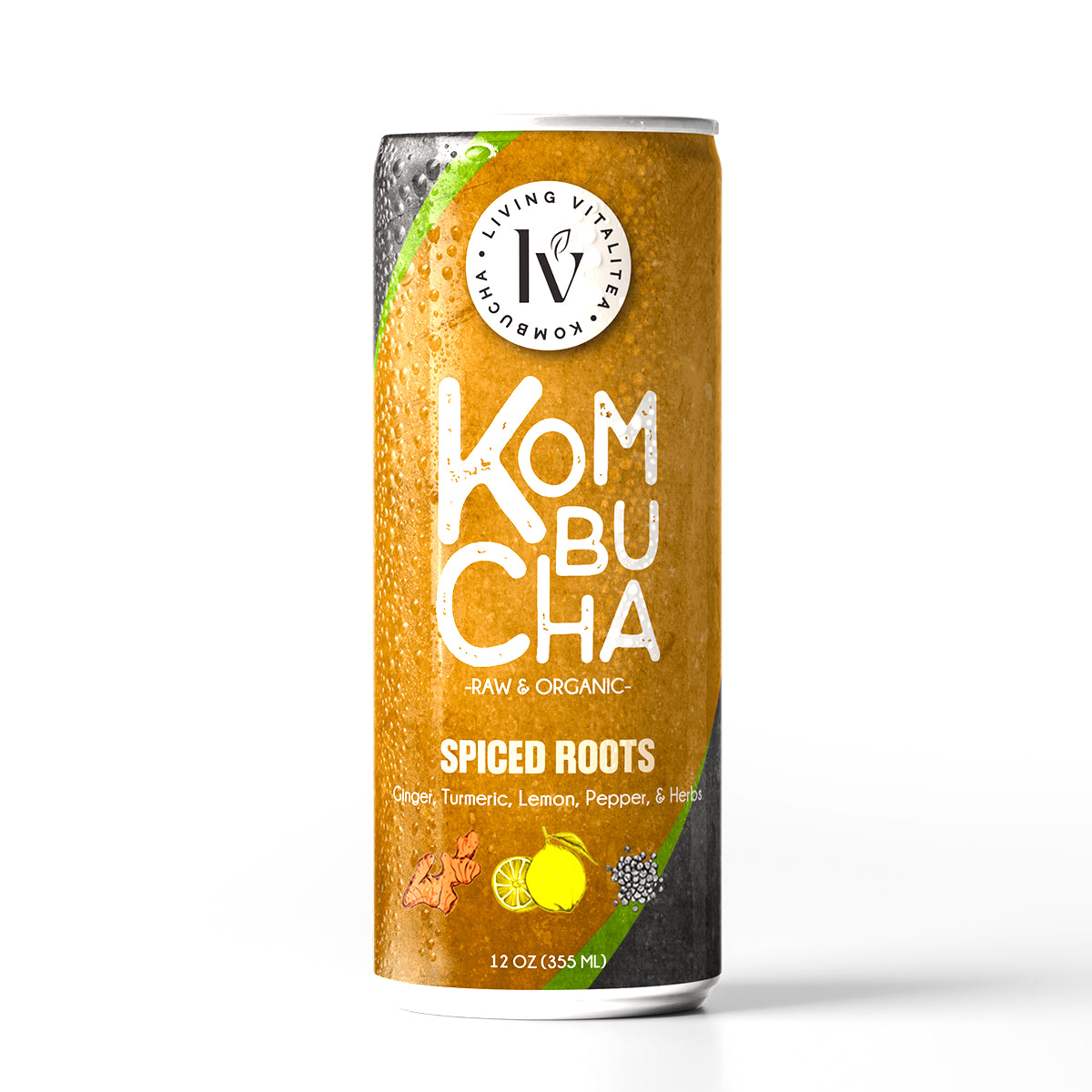 2. Spiced Roots Kombucha (12 Pack)
