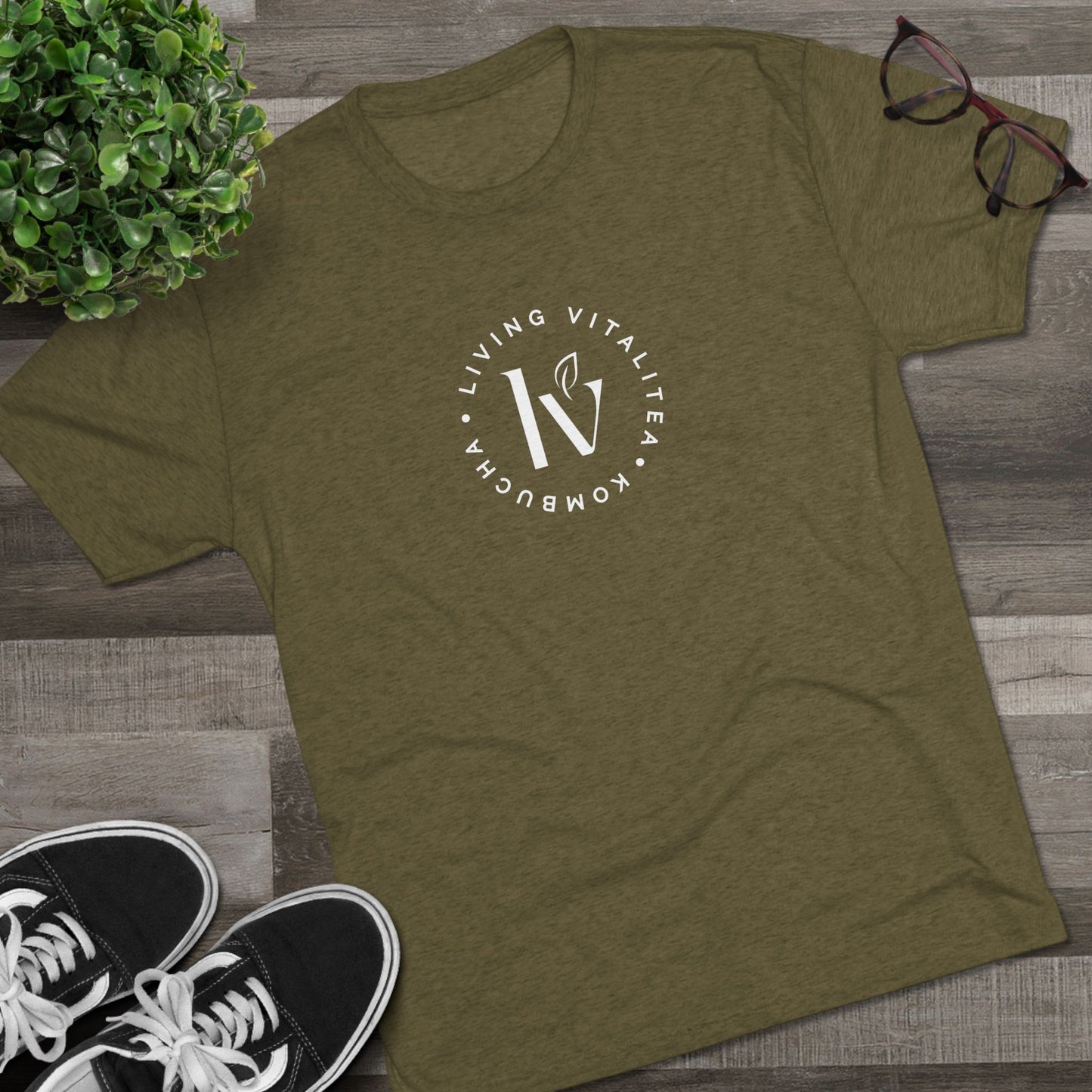 x Living Vitalitea Tri-Blend Crew Tee