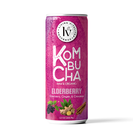 6. Elderberry Kombucha (12 Pack)