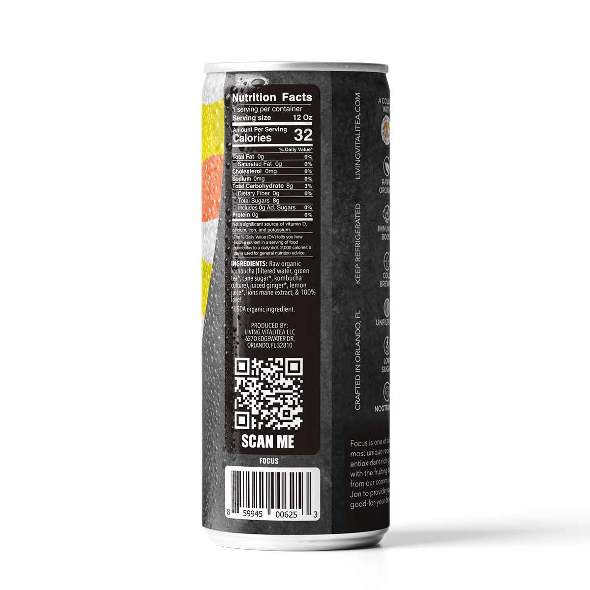 9. Focus Organic Kombucha (12 Pack)