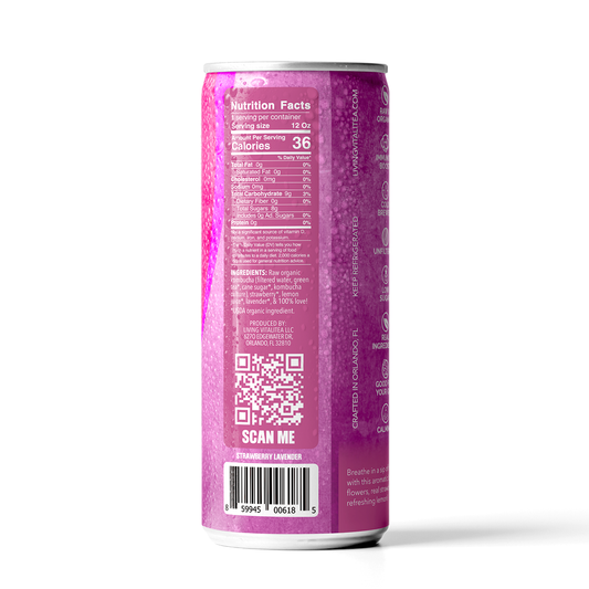 5. Strawberry Lavender Lemonade Kombucha (12 Pack)